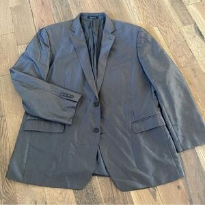 Calvin Klein Gray Metallic Sportcoat Blazer Size 46R